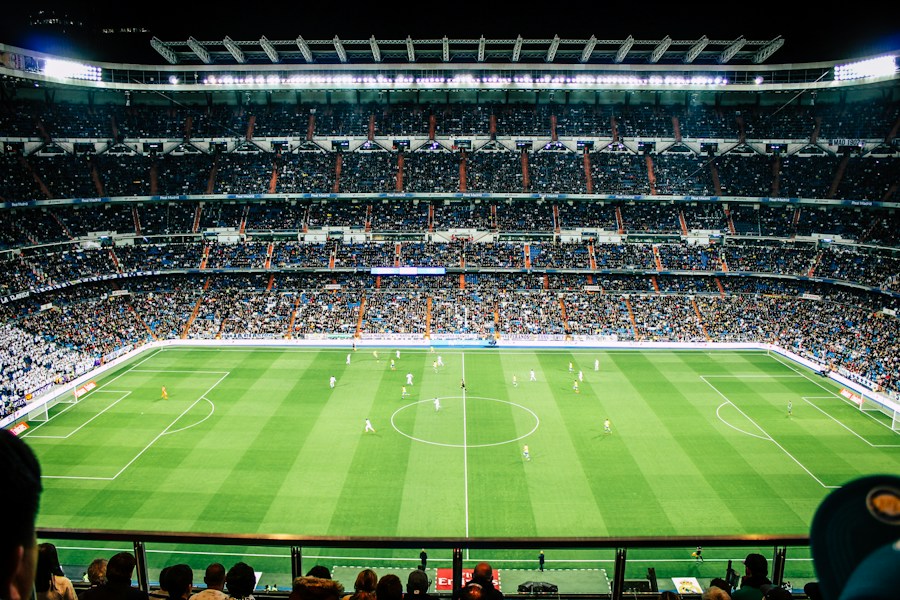 Live Football Stadium Floodlights In-Play